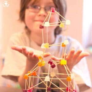 STEM FUN - Build it high, build it low, and pop a few in your mouth as you go! Serious 3D fun for kids!