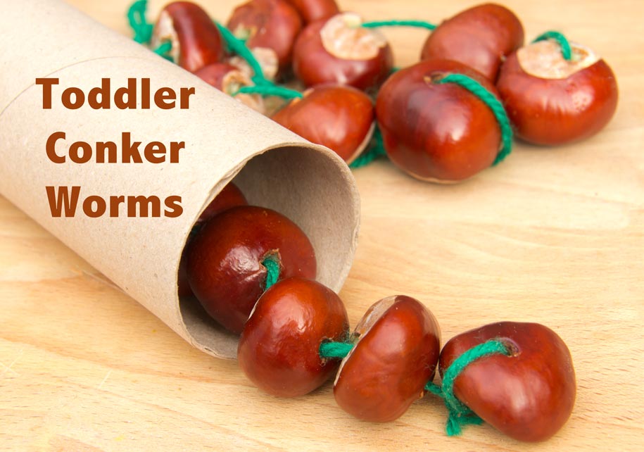 Baby and Toddler Conker (Buck Eye) Play Ideas 
