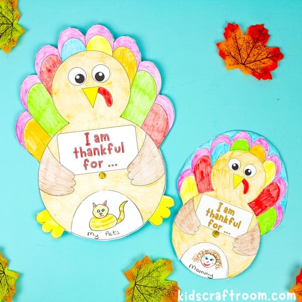 I am Thankful Turkey Spinners