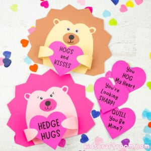 Valentine Hedgehog Craft