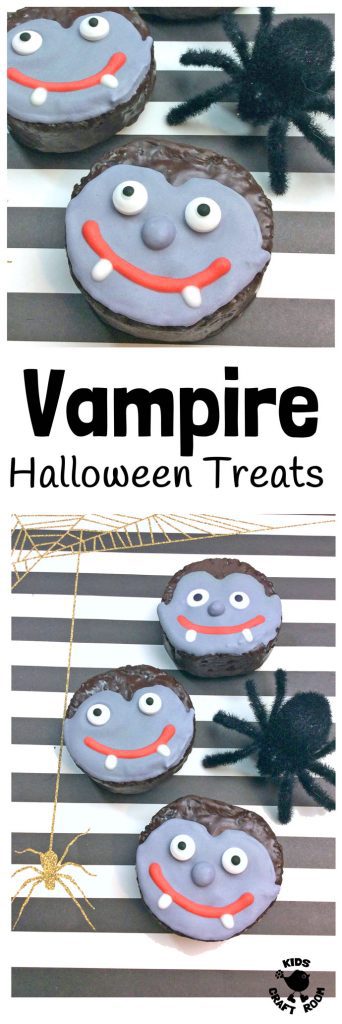 EASY VAMPIRE HALLOWEEN TREATS is a simple Halloween recipe kids will love to make. A fun Halloween food for your little monsters to get their fangs into! A Halloween craft you can eat!